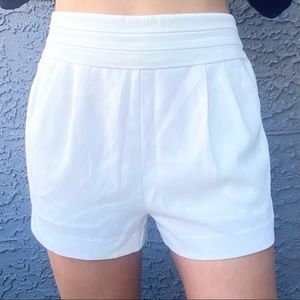 Forever 21 White Chiffon Shorts